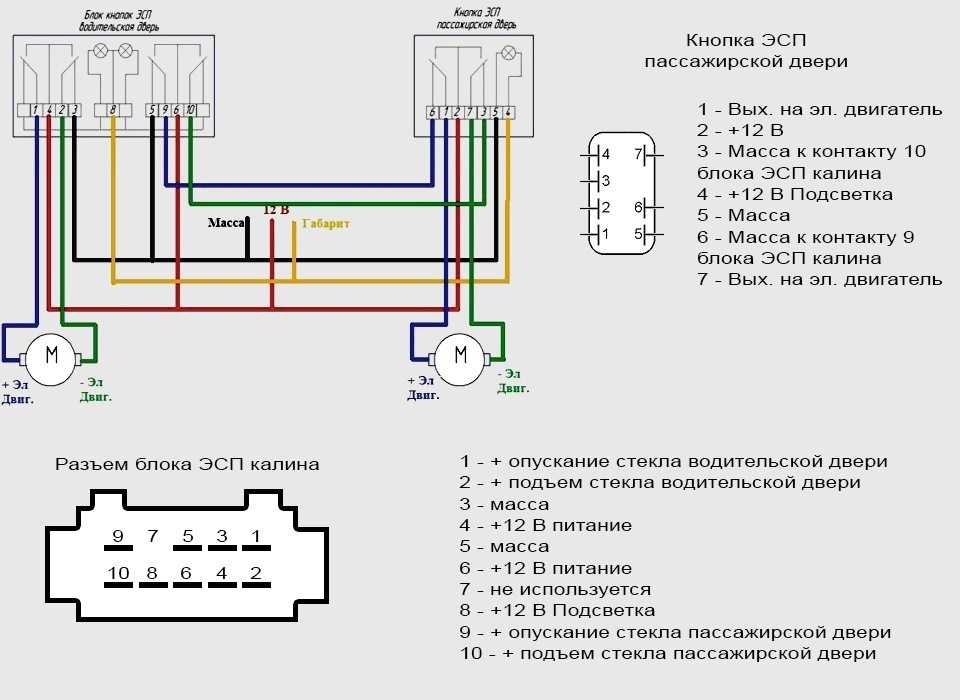 Как сделать на калине чтобы стеклоподъемники работали без апс