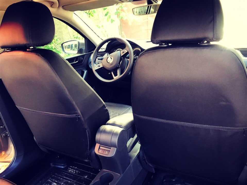 Установка авточехлов шкода рапид
