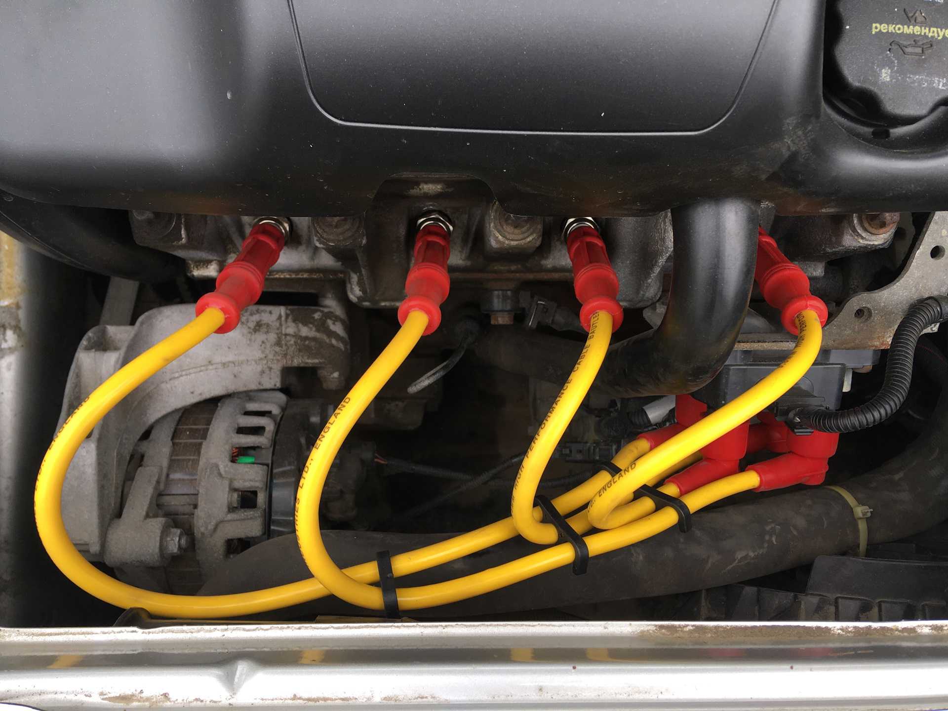 Замена высоковольтных проводов в автомобиле "лада-калина".
