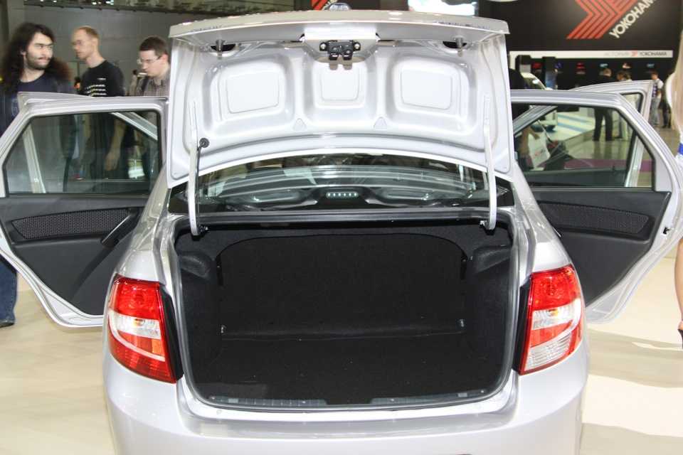 Обзор багажника гранта лифтбек. размеры в сантиметрах