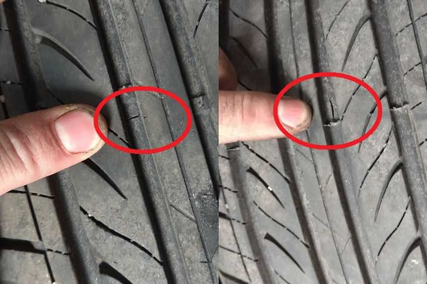 Почему появляются трещины на шинах и что делать в такой ситуации