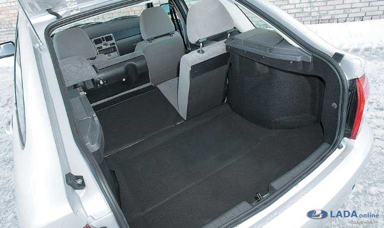 Объем багажника лады приора седан в литрах: технические характеристики