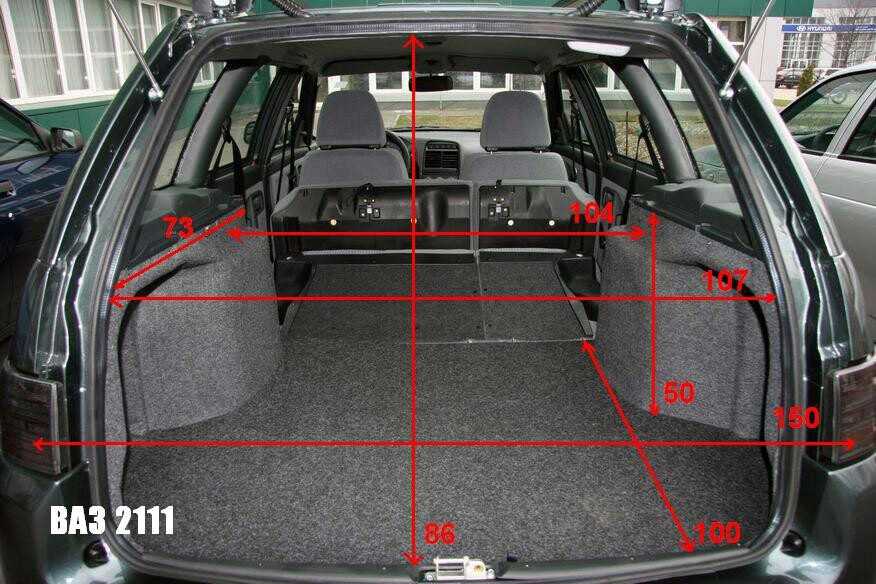 Объем багажника ваз-2114: размеры и точные параметры