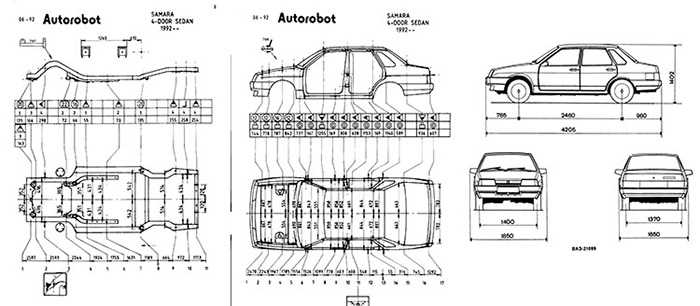 Lada granta / ваз-2190 технология ремонта кузова