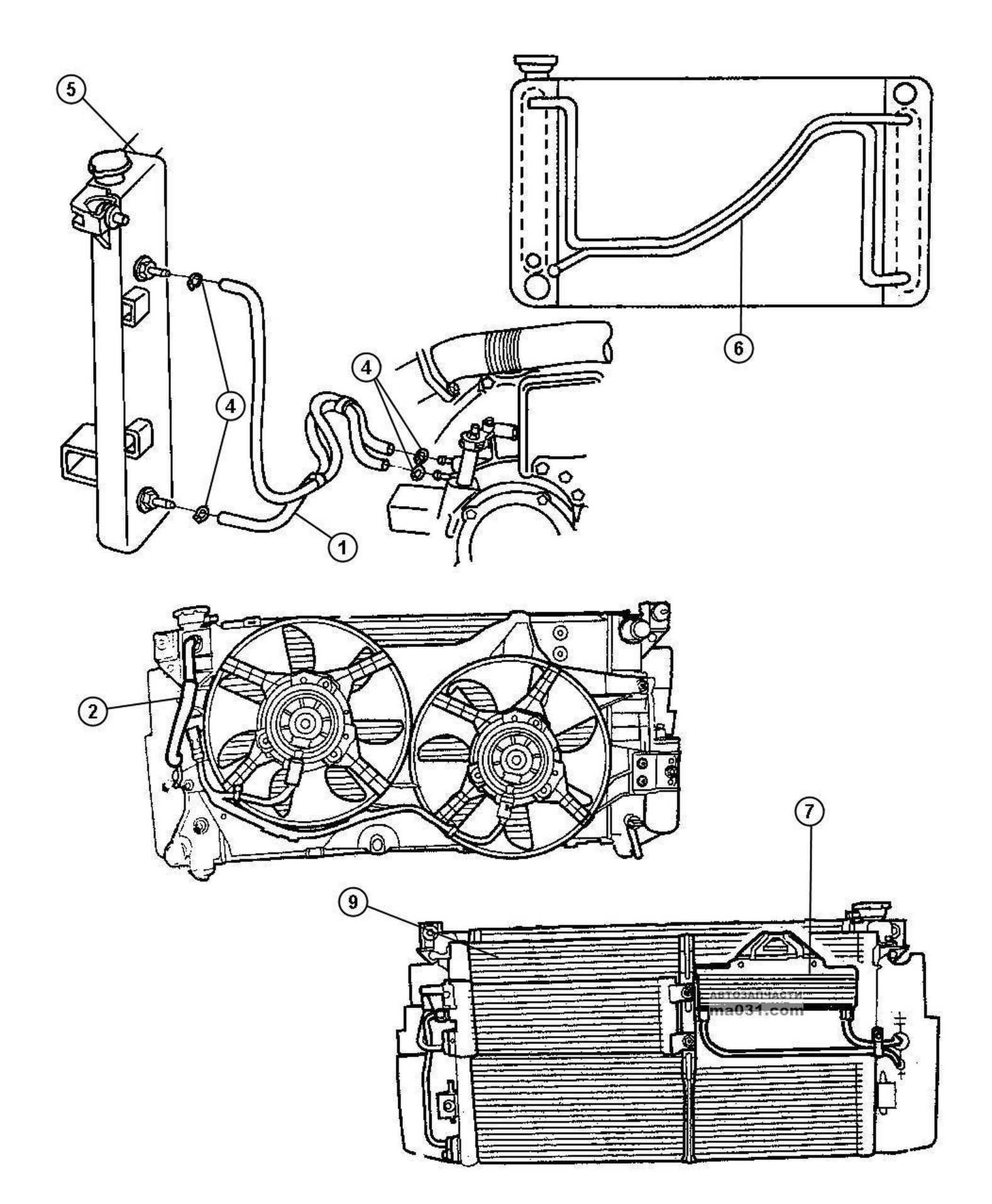 Схема патрубков двигателя крайслер