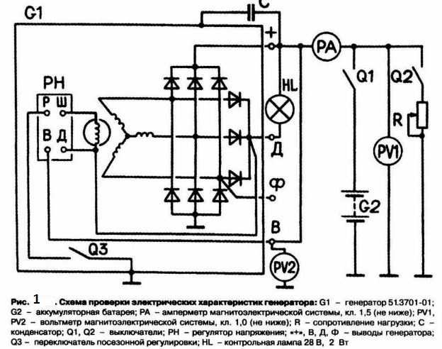 Цветная электросхема газ-3110 (31029, 31105, 3102) с описанием электрооборудования