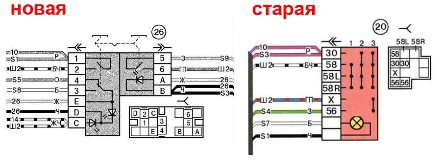 Кнопка включения габаритов ваз 2114 схема