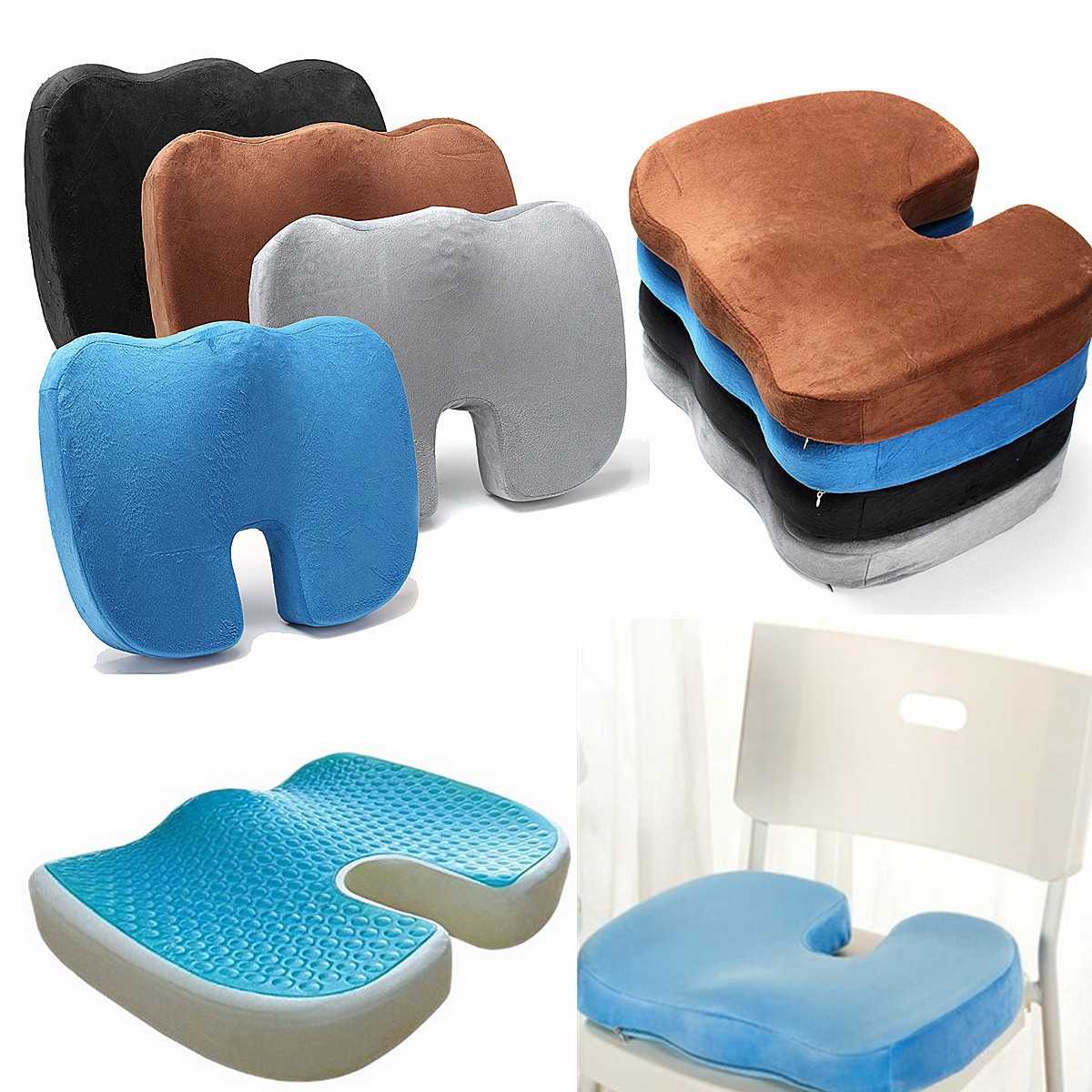 Ортопедическая подушка для сидения стульев и кресел / как выбрать?