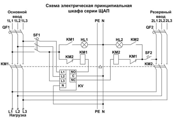 Схема работы четырехконтактного реле